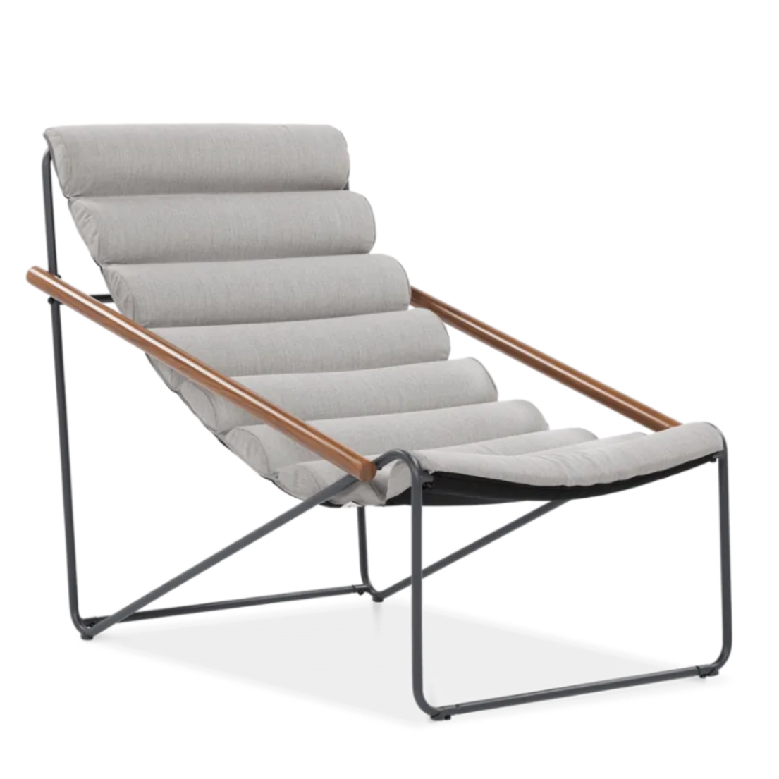 Dārza krēsls Artyk 74/101/85 cm gaiši pelēks - N1 Home