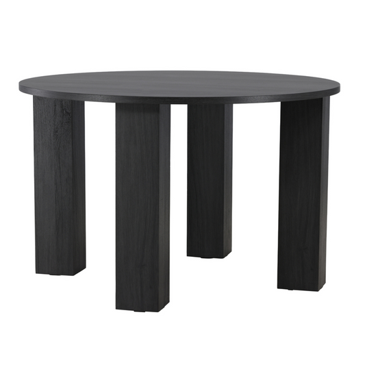 Galds Junas 120/120/75 cm melns - N1 Home