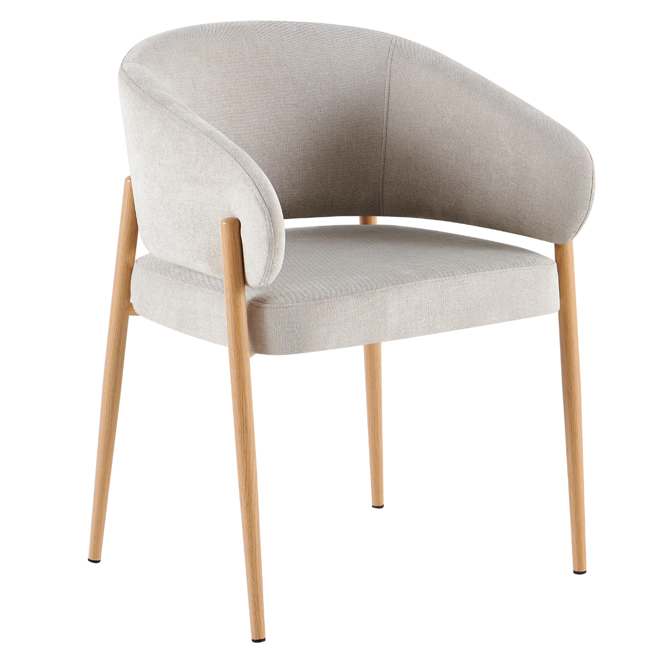 Krēsls Resil 57/82/58 cm gaiši bēšs/ozols