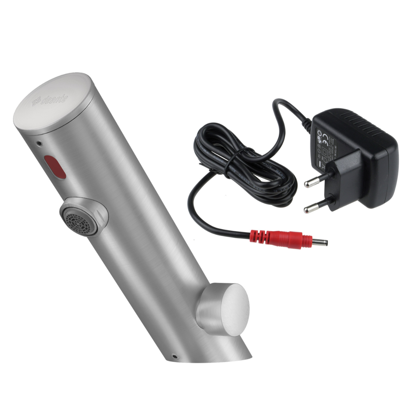 Izlietnes jaucējkrāns, bezkontakta, ar temperatūras kontroli - 230/6V Sense 146 mm matēts tērauds - N1 Home