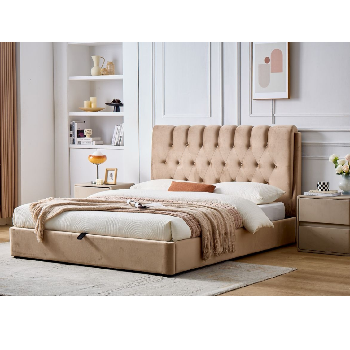 Gulta Impes New 140*200,160*200,180*200 bēšs - N1 Home