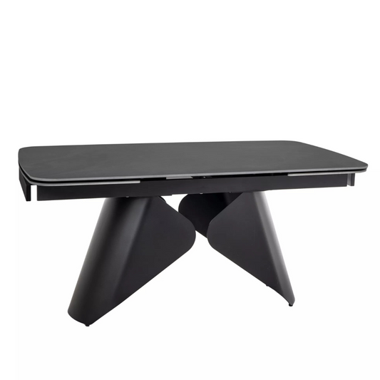 Galds Armon 75/90/160-240 cm melns/melns - N1 Home