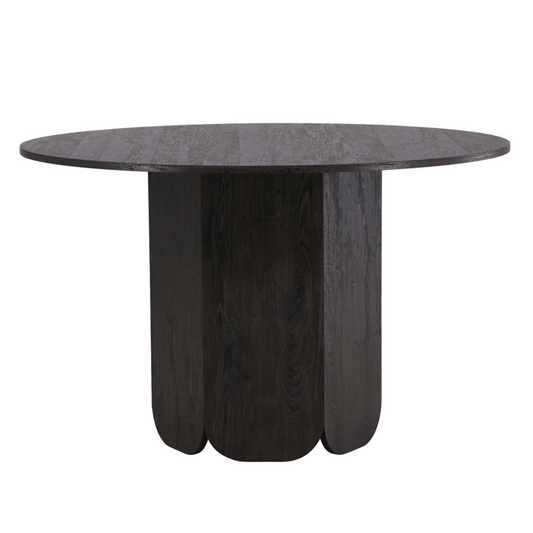 Galds Velaj 120/120/75 cm melns ozols - N1 Home