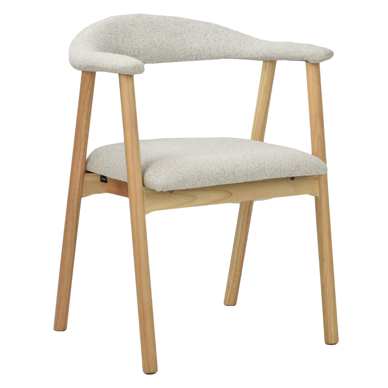 Krēsls Depe 80/52/50 cm gaiši pelēks bukle/ozols - N1 Home