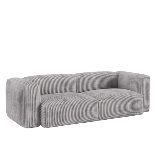 Dīvāns Martina Micadoni 106/90/240 cm Corduroy (Til86) Light grey