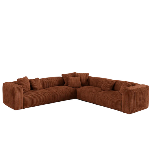 Dīvāns Martina Micadoni 316/75/316 cm Corduroy (Til52) Brick