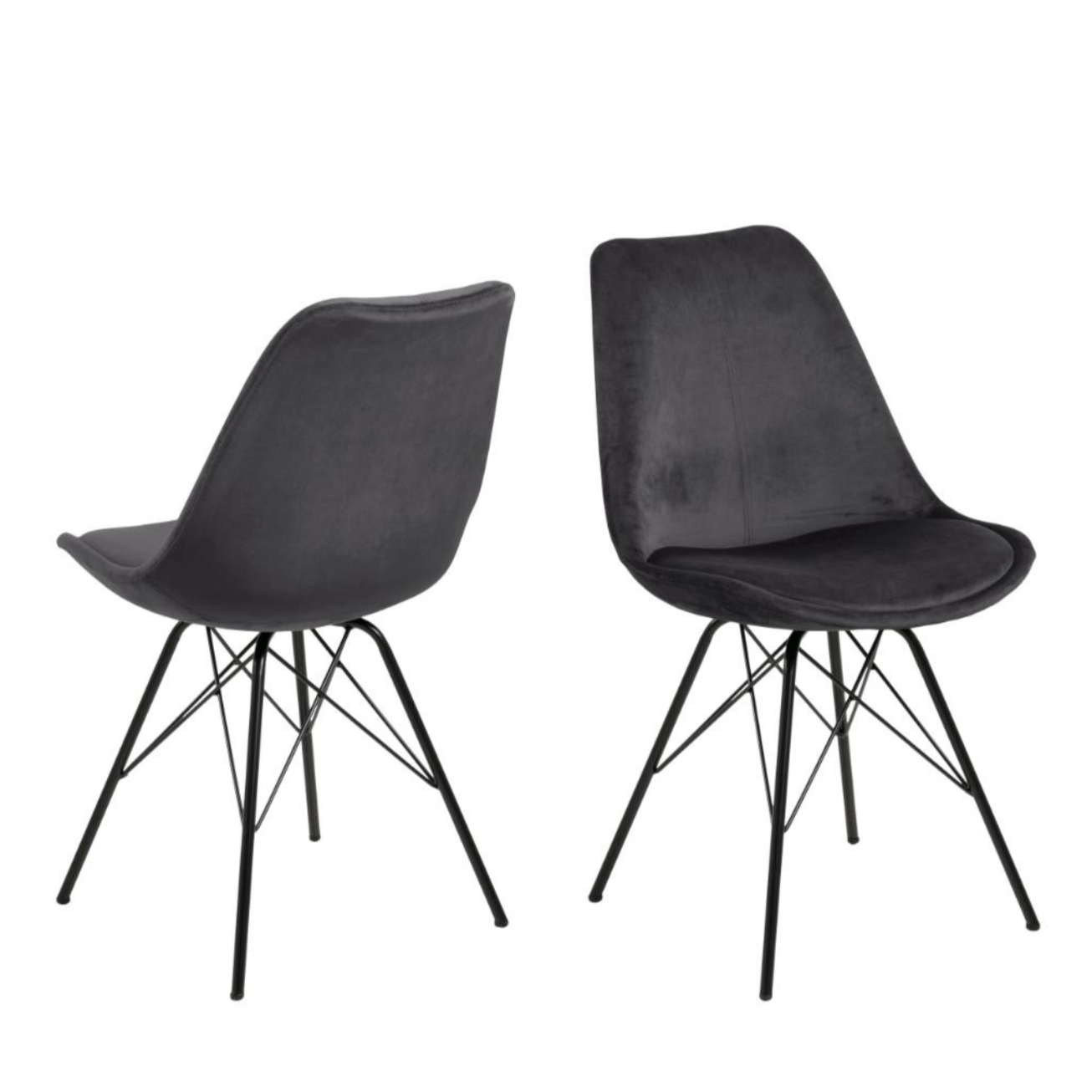 Krēsls Erkot 48/54/85 cm tumši pelēks - N1 Home