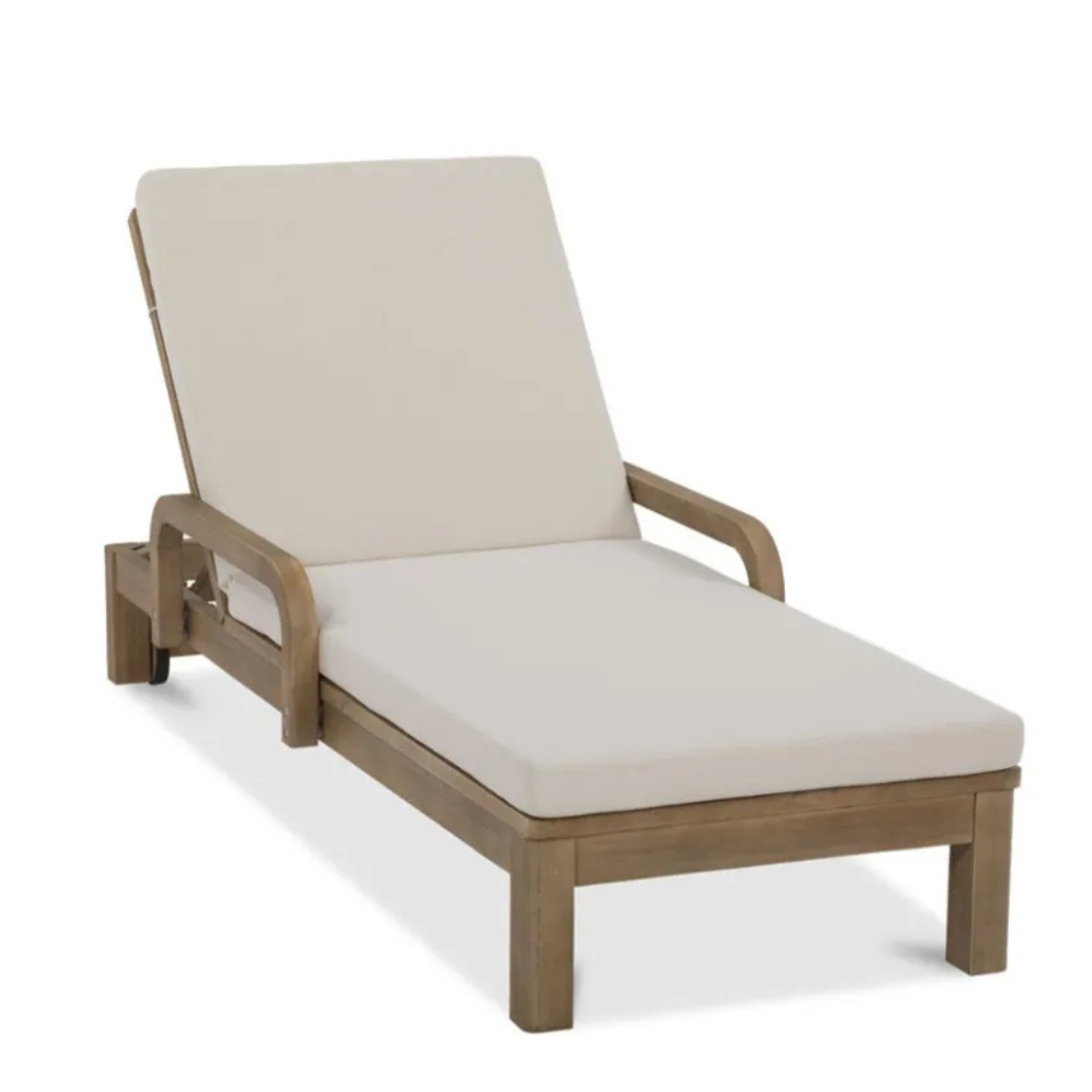 Dārza atpūtas krēsls ar spilvenu Marigo 184/73/87 cm dabiks - N1 Home