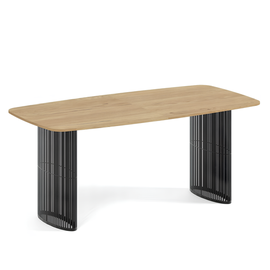 Galds Arco 160;180;200/76/90 cm Artizan ozols/melns