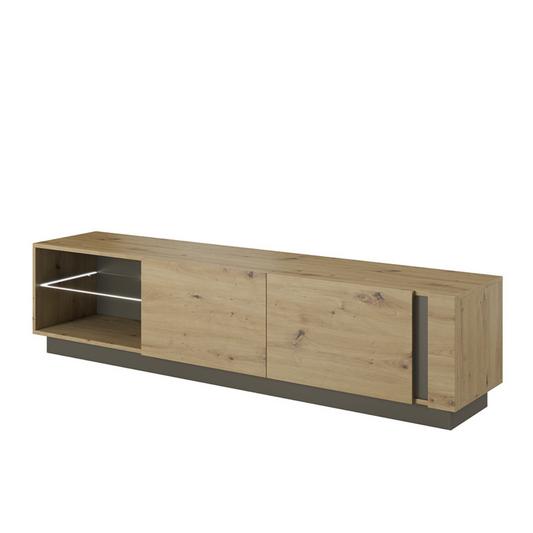 TV skapis Arci 187,5/45,5/40 cm antracits/ozols - N1 Home