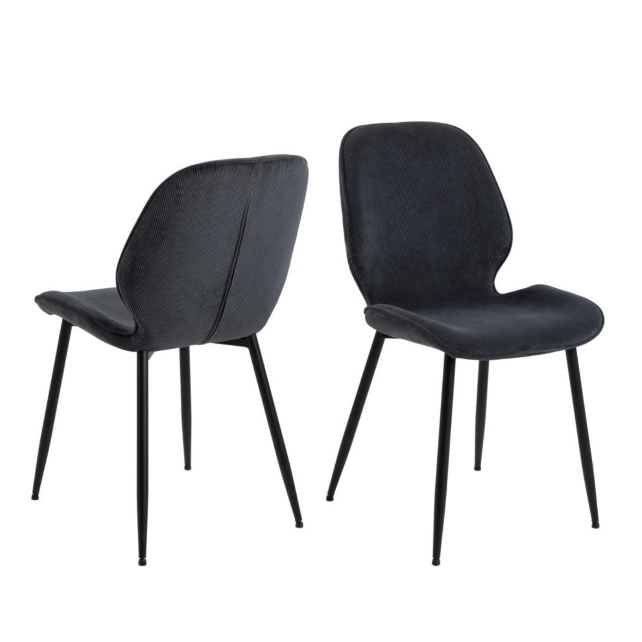 Krēsls Fems (4 gab) 47/57/85 cm antracīts - N1 Home