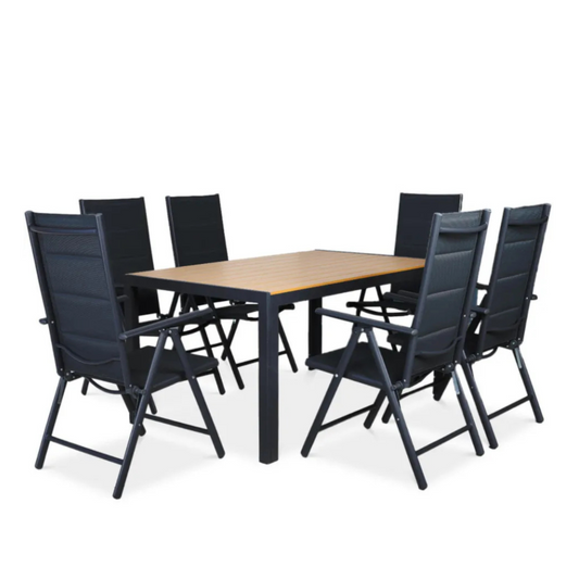 Dārza mēbeles Sidny tumši pelēks/teak - N1 Home