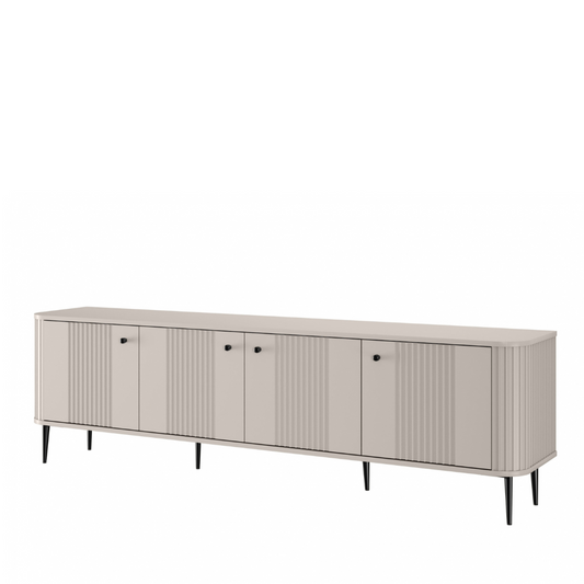 TV skapis Vespa 187/51/38 cm kašmirs/melns - N1 Home