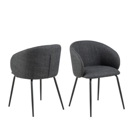 Krēsls Elear 56/54/80 cm tumši pelēks - N1 Home