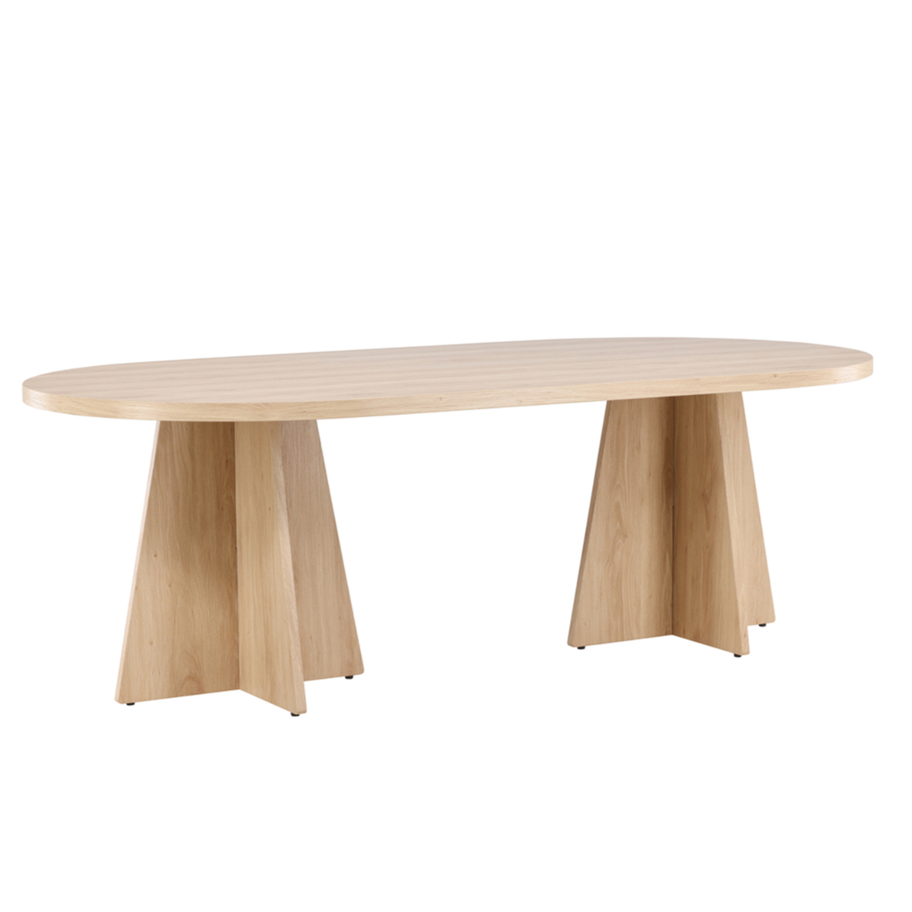 Galds Quish 75/230/115 cm balts ozols - N1 Home