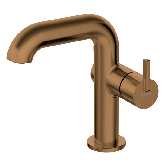 Izlietnes maisītājs ar taisnstūra snīpi Silia 170 mm matēta bronza - N1 Home