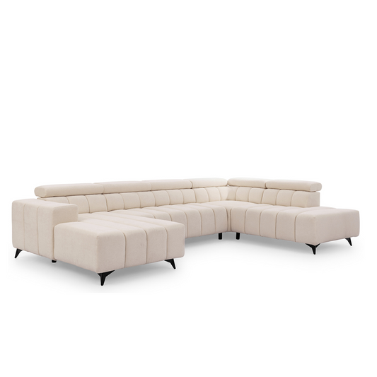 Dīvāns Roggus U 79/356/234 cm Sicuro 55 - N1 Home