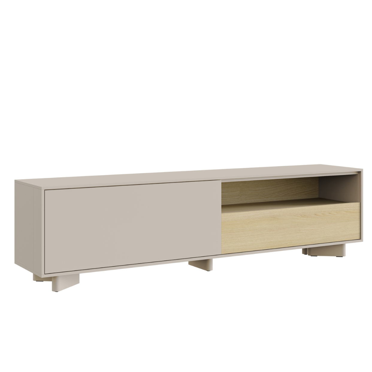 TV skapis Distri 175/46/35 cm Vičencas ozols/kašmirs