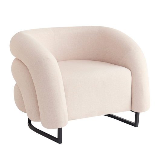 Krēsls Flossa 65/85/78 cm krēms