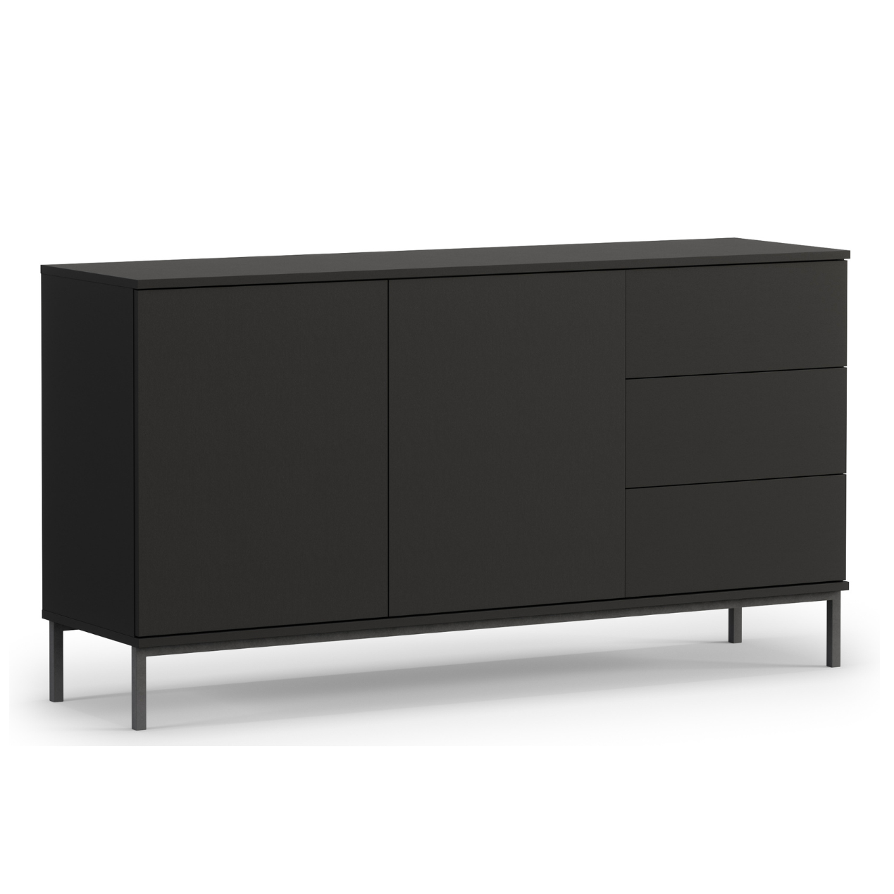 Kumode Polka 80/150/41 cm melns - N1 Home