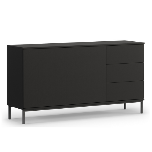 Kumode Polka 80/150/41 cm melns - N1 Home