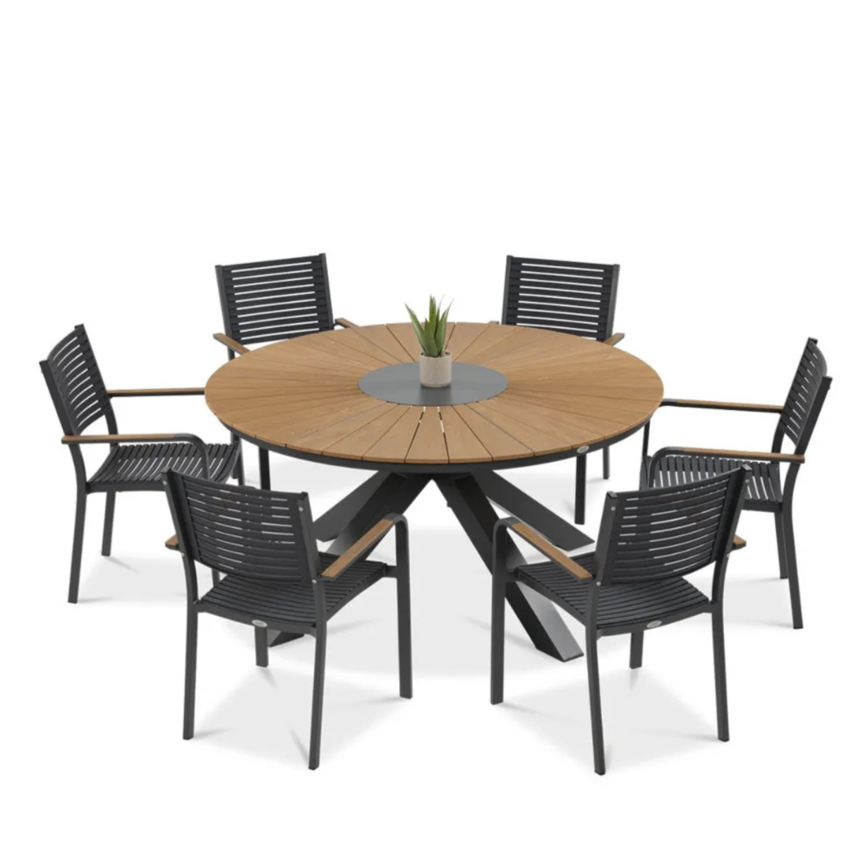 Komlekts Tacos Fi150/6+1 melns grafīts - N1 Home