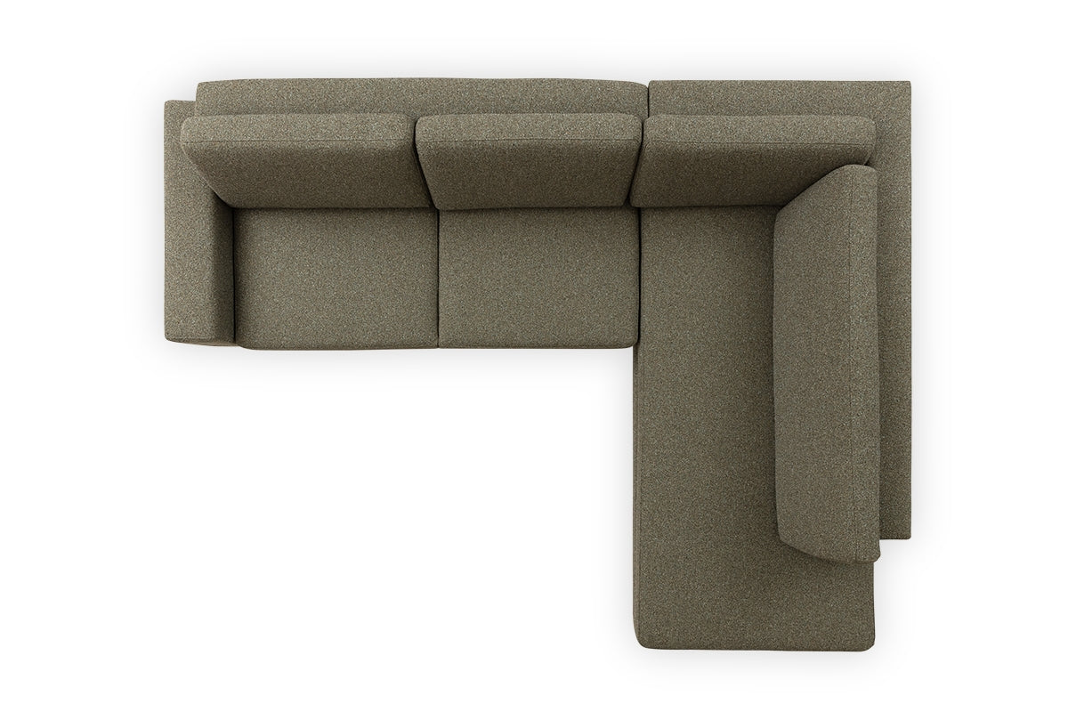 Dīvāns MILANO L labais stūris 284/83/219 brūns - N1 Home