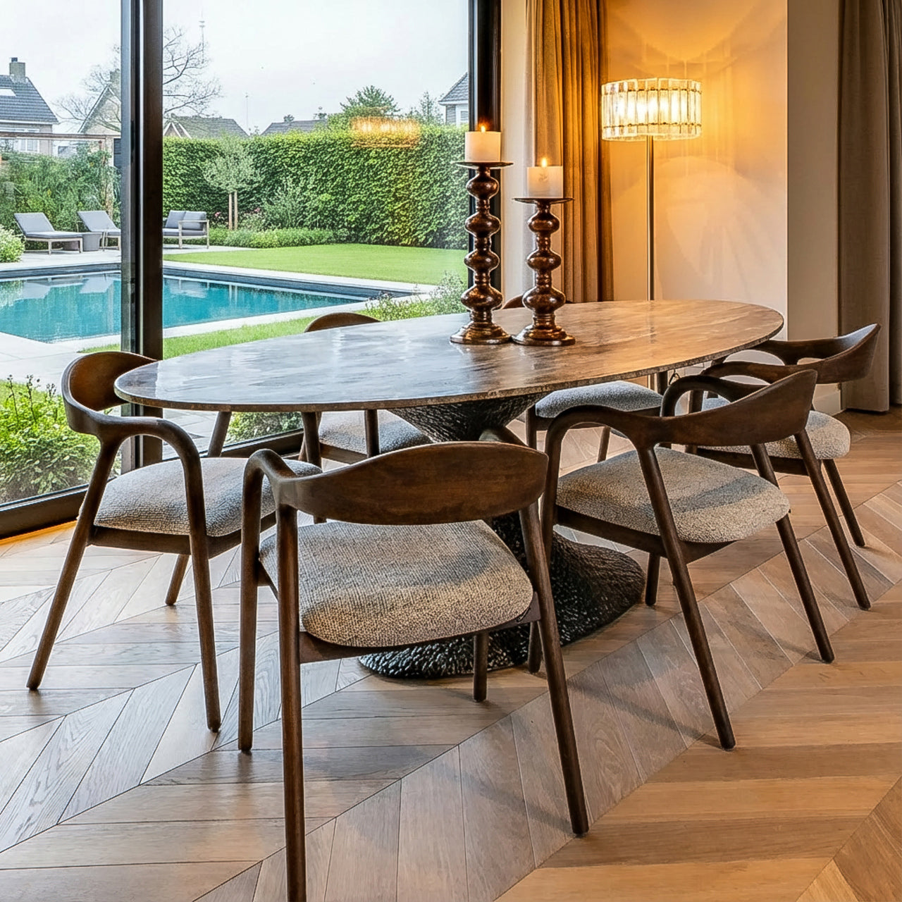 Svečturis Joya L Richmond Interiors 17/50/17 cm copper - N1 Home