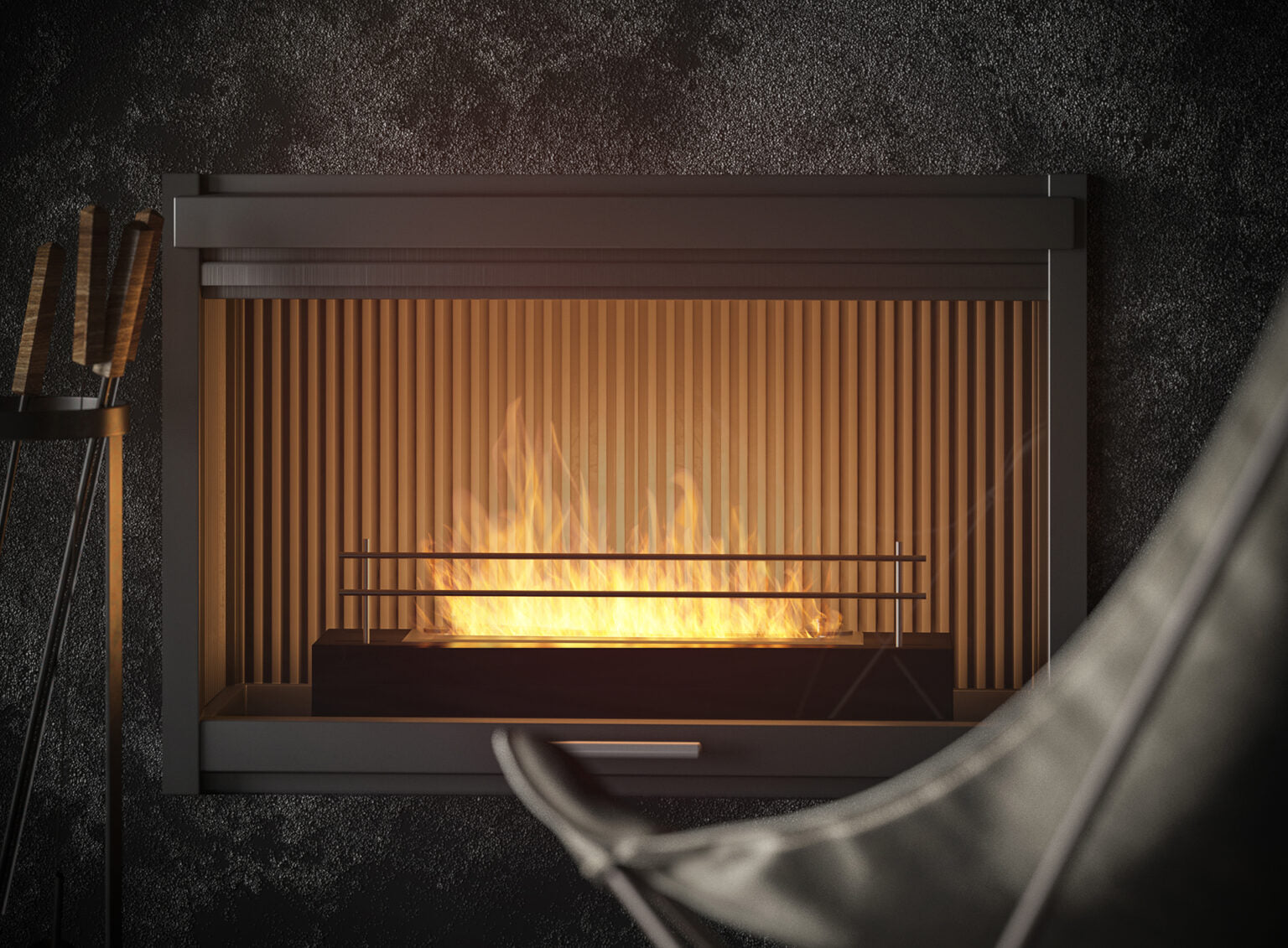 Biokamīns Firobox 600 60/19/8 cm melns - N1 Home