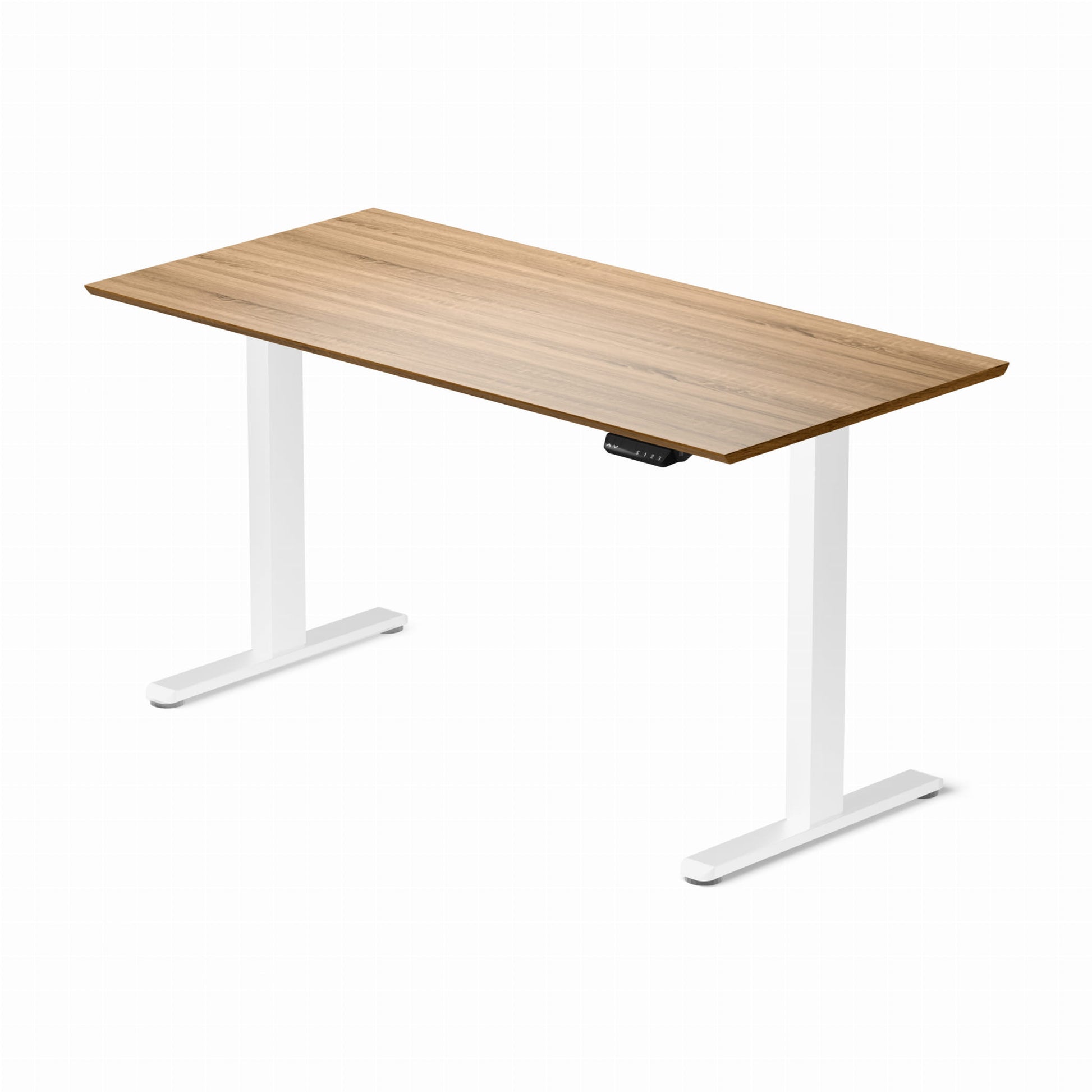 Biroja galds Flo 67/138 cm balts/sonoma ozols - N1 Home