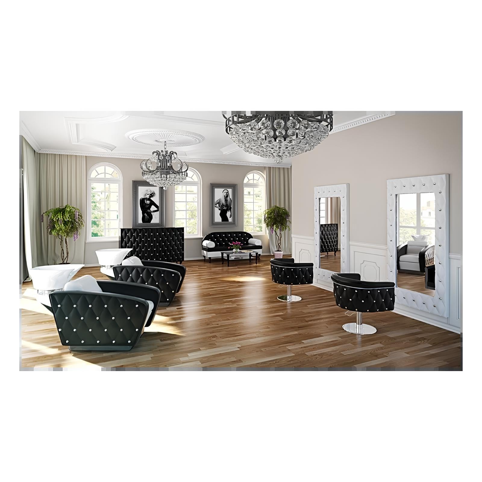 Frizētavas krēsls ObsDeLux 70/42/62 cm pelēks - N1 Home