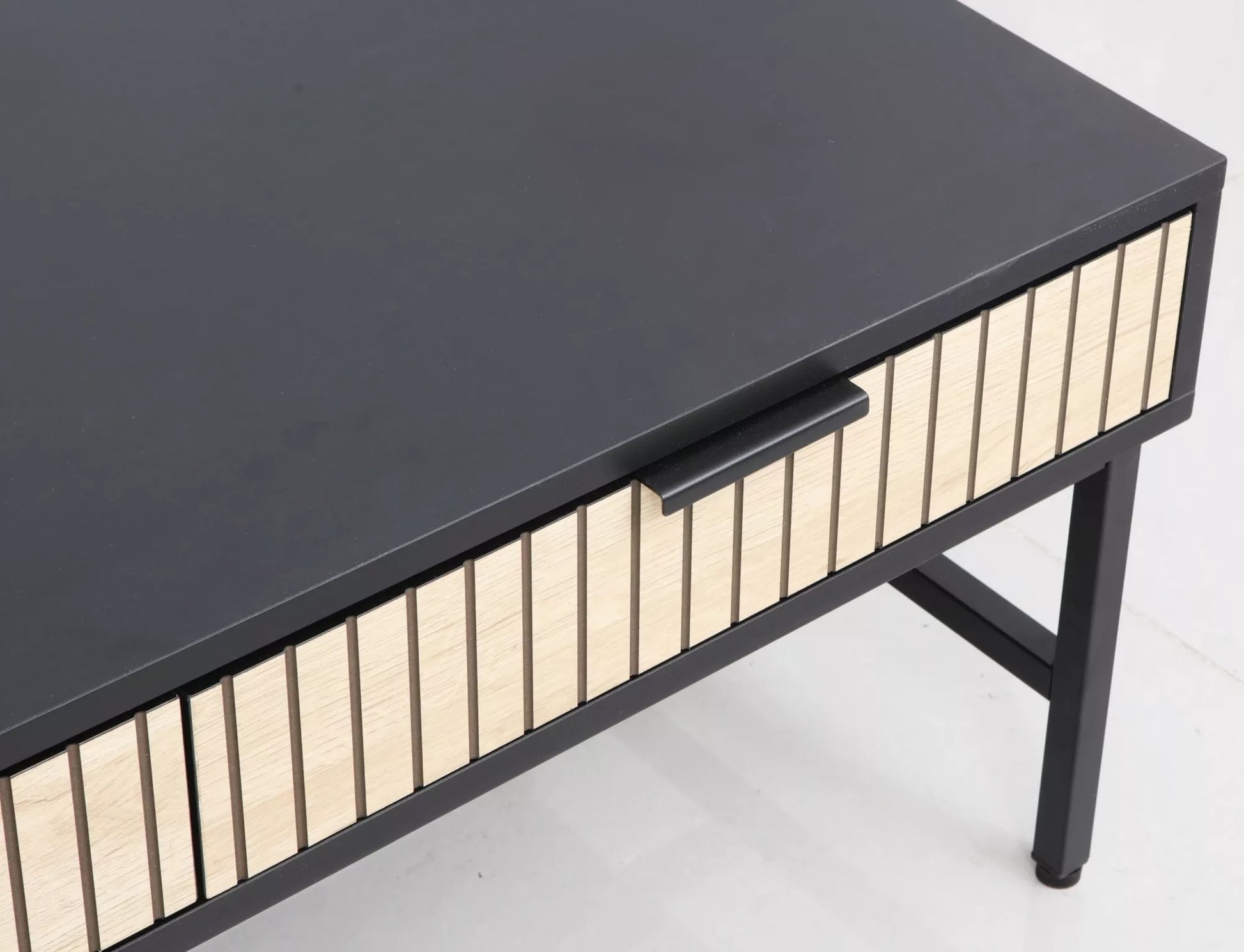 Kafijas galds Maros 40/48/100 cm ozols/melns - N1 Home