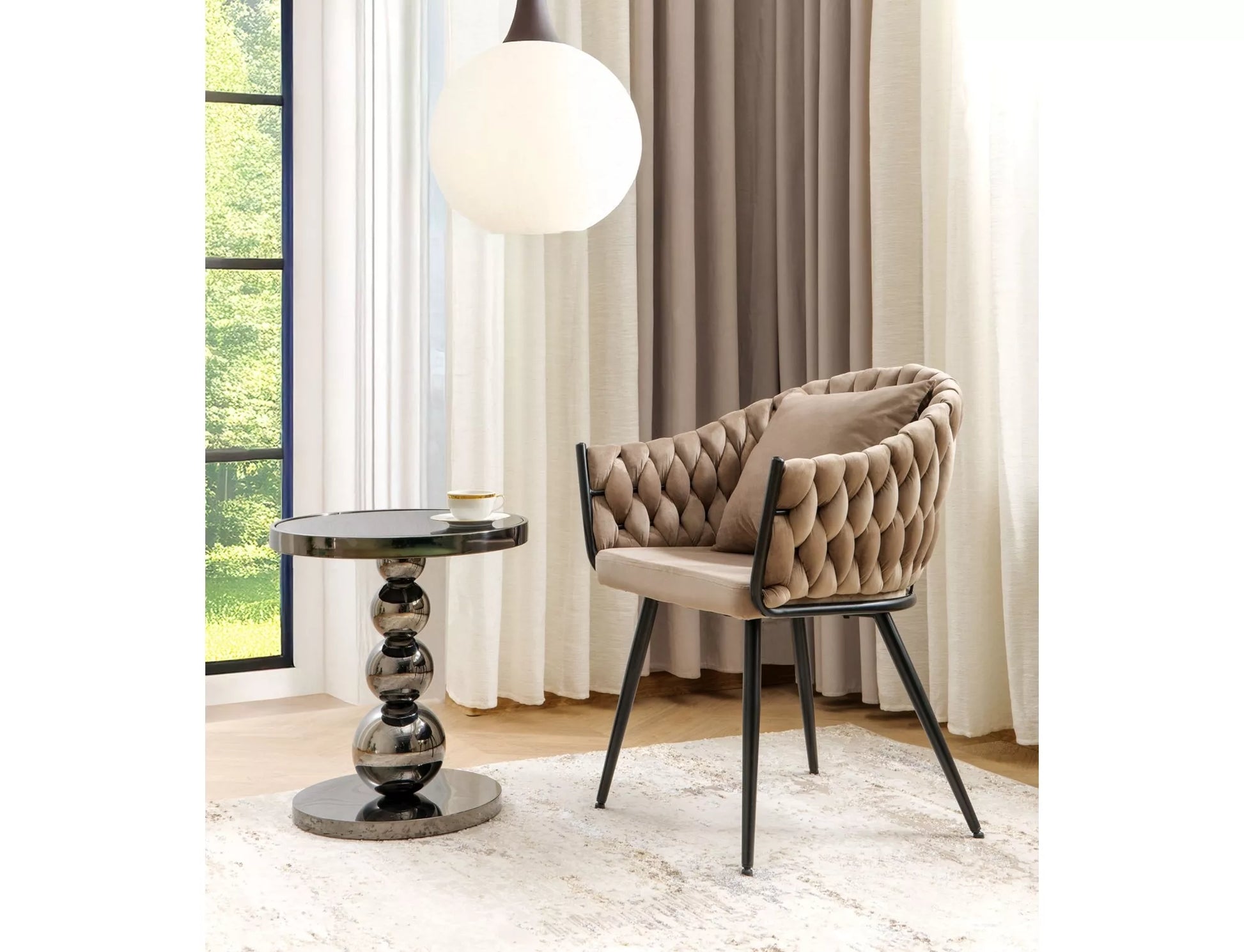 Krēsls Nuvys 86/62/50 cm tumši bēšs - N1 Home