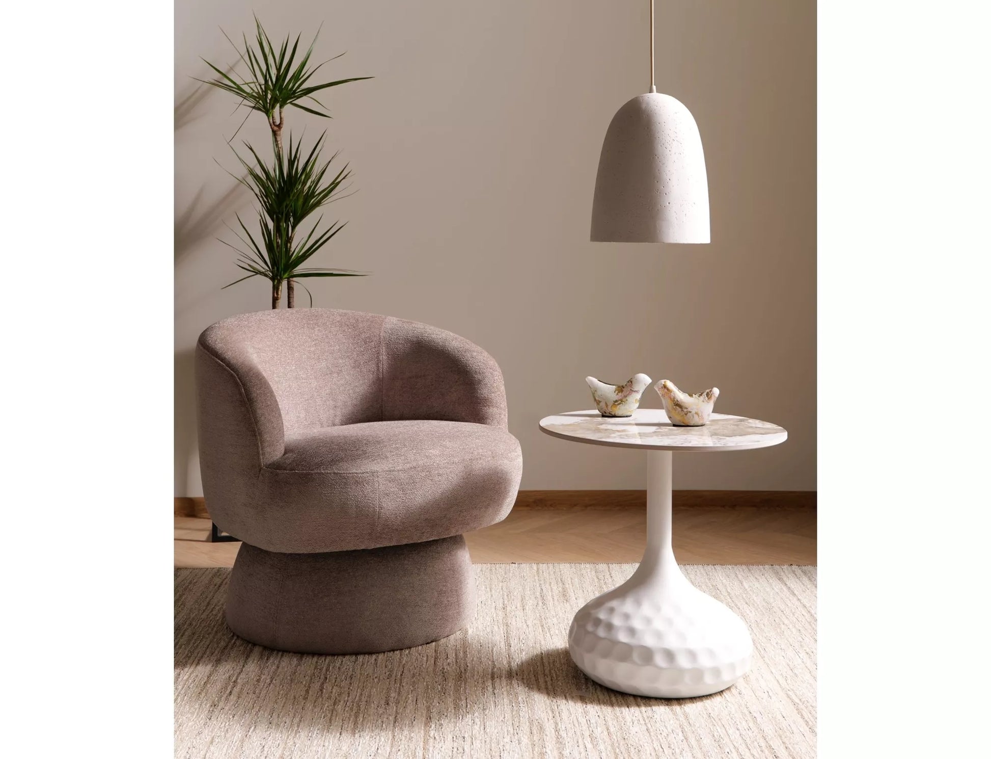 Krēsls Cosmo 68/70/56 cm tumši bēšs - N1 Home