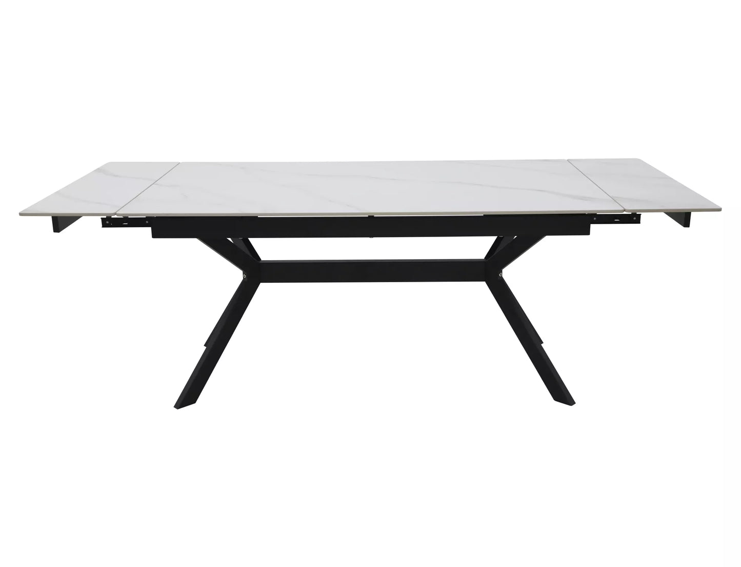 Galds Imperi 160; 180/74/90 cm balts/melns - N1 Home