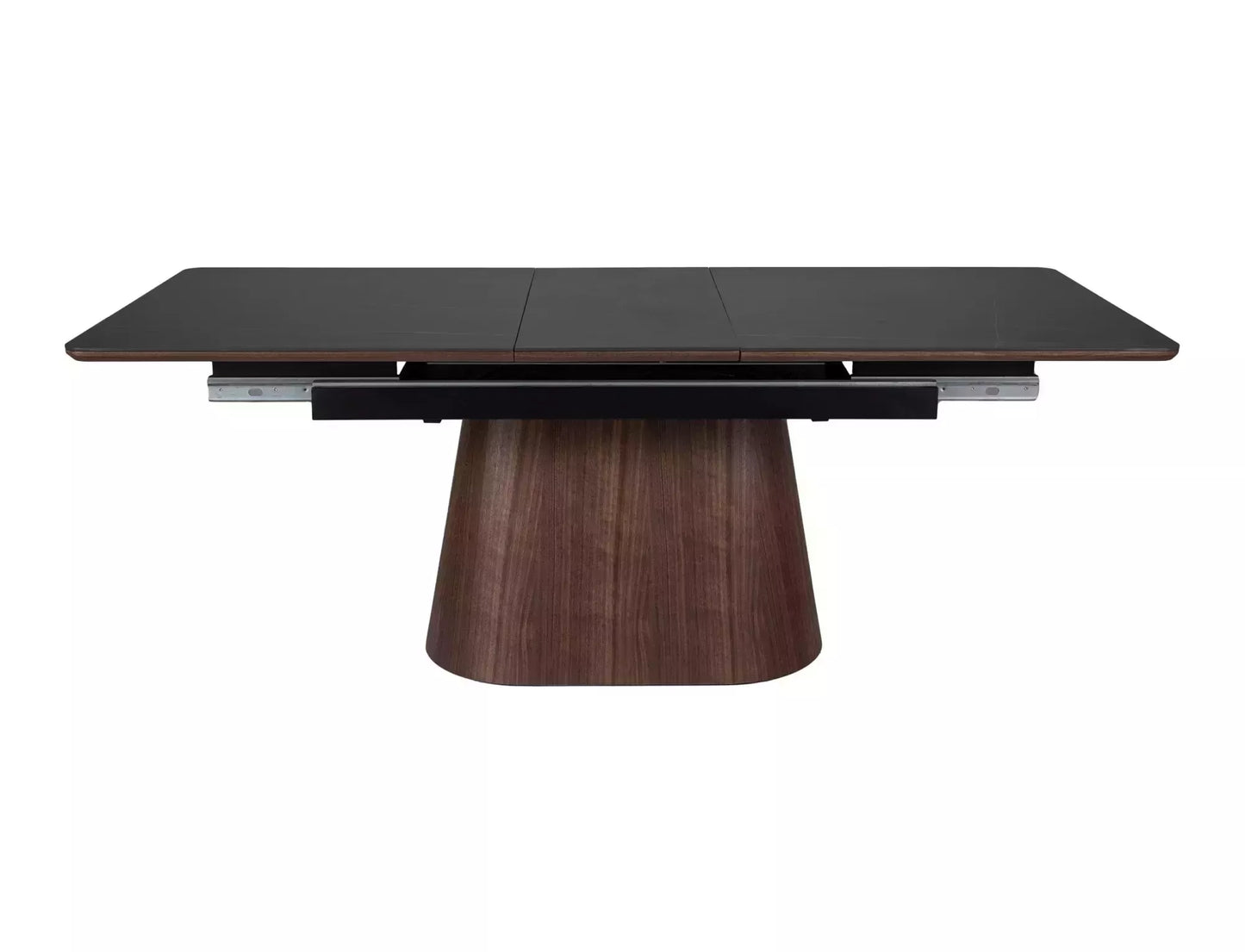 Galds Monask 75/90/160 cm melns/valrieksts - N1 Home