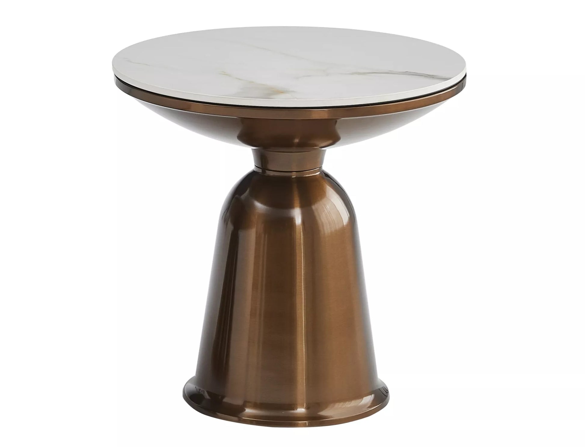 Kafijas galdiņu komplekts 41/75; 49/50 cm bronza/balts - N1 Home