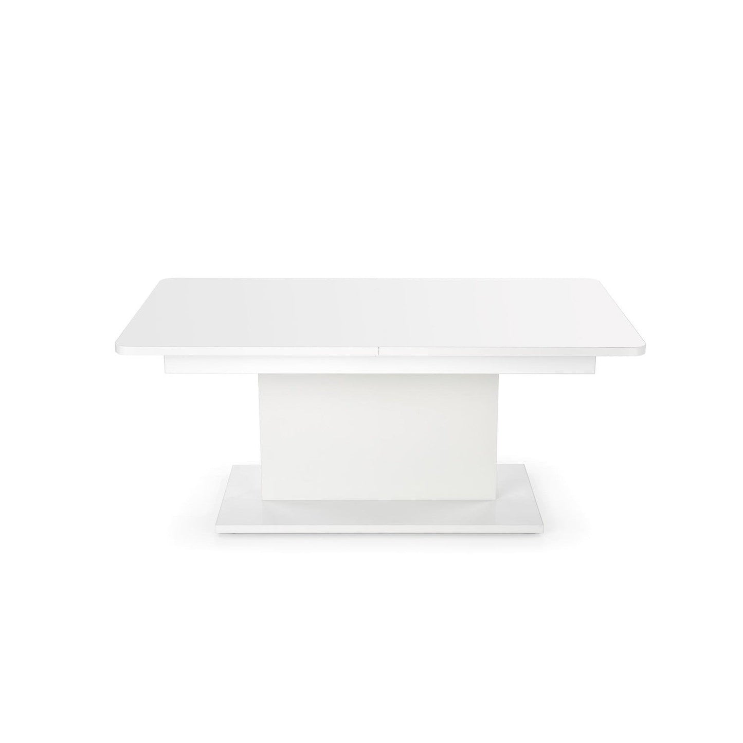 Kafijas galdiņš BS matēta balta 126-167/70/56-74 cm - N1 Home