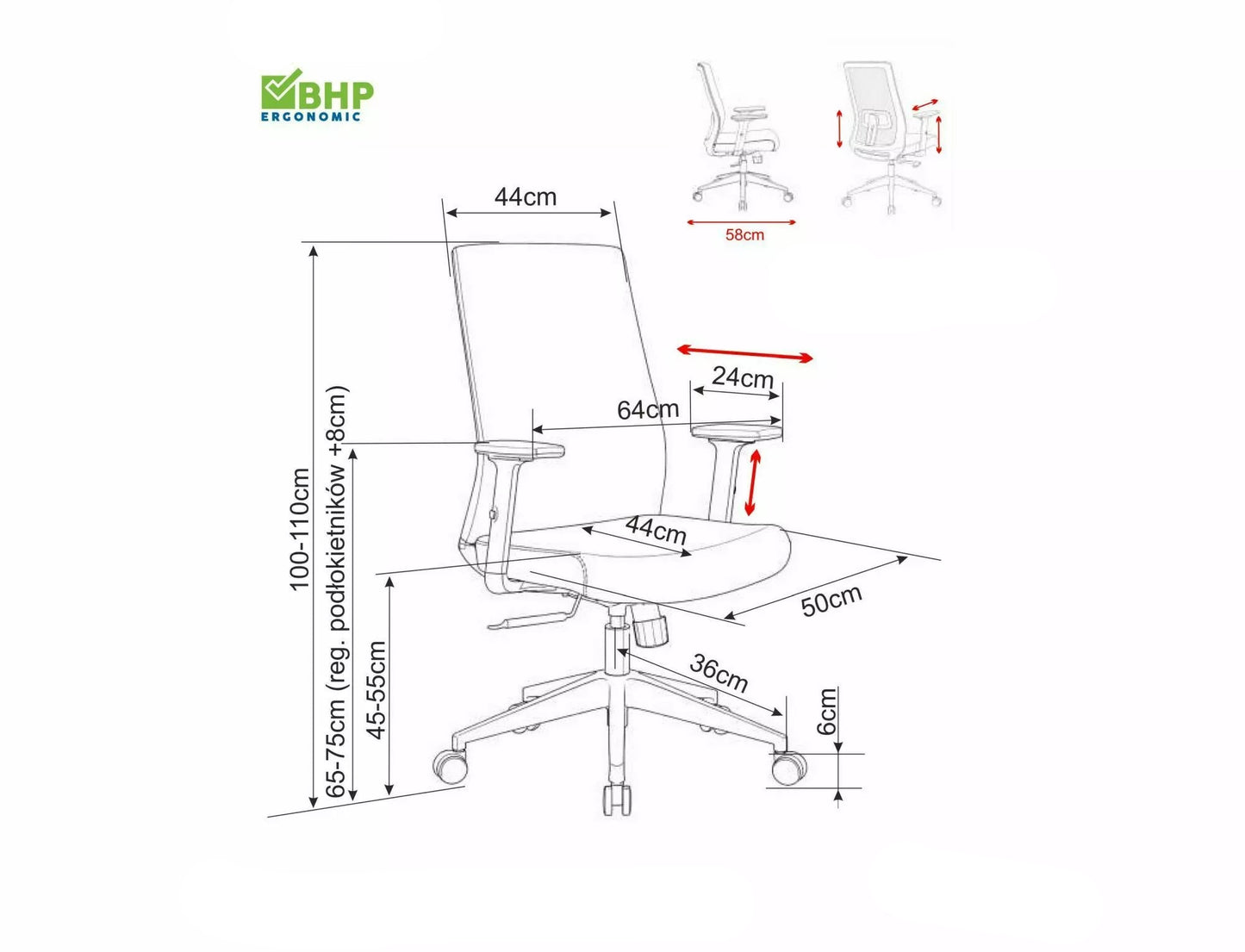 Krēsls Qodo 100/64/45 cm melns
