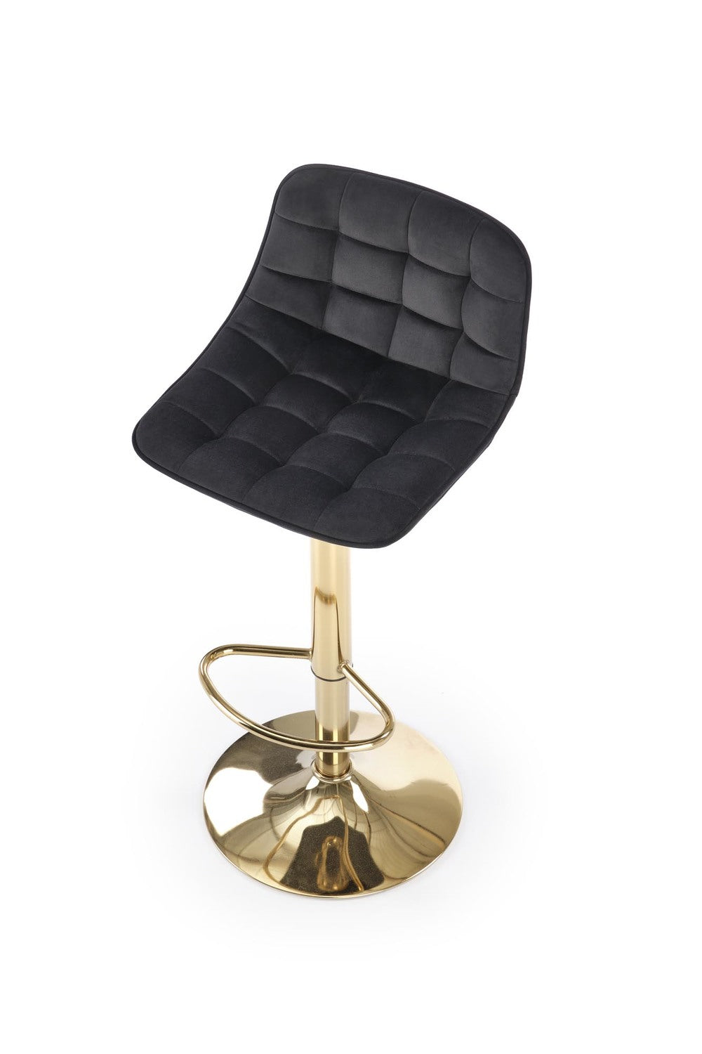 NC krēsls kājas - zelts, sēdeklis - melns 43/44/84-106/62-84 cm - N1 Home