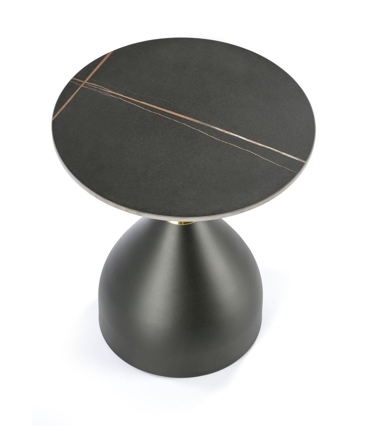 Kafijas galdiņš SC 50/57 cm melns marmors/melns/zelts - N1 Home