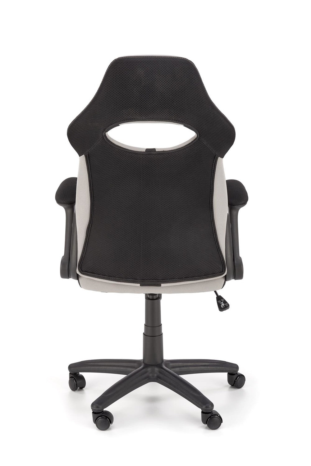 LM grozāmais krēsls 65/60/110-120/48-58 cm melns/pelēks - N1 Home