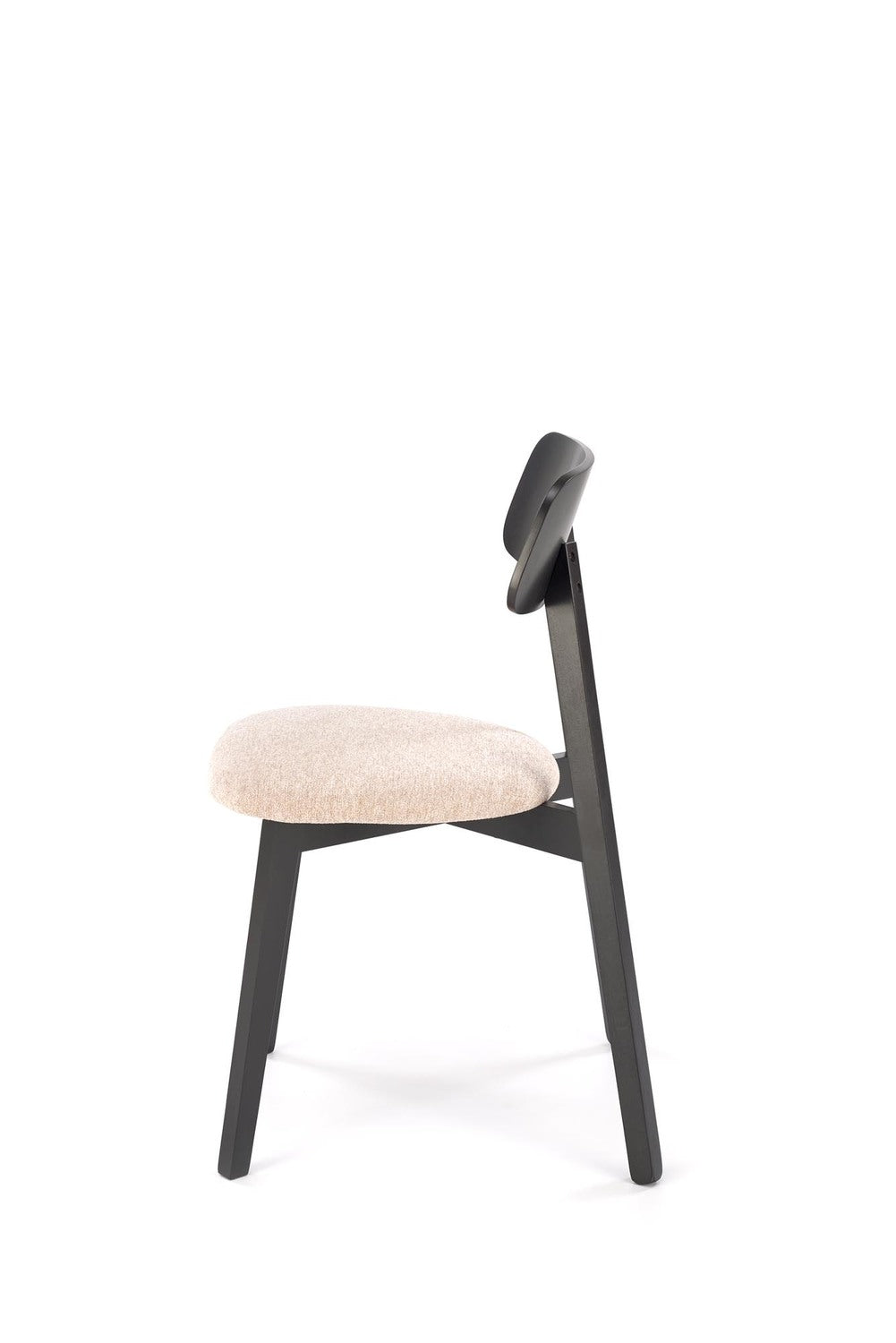 Krēsls HUGO 48/55/82/47 cm melns/bēšs - N1 Home