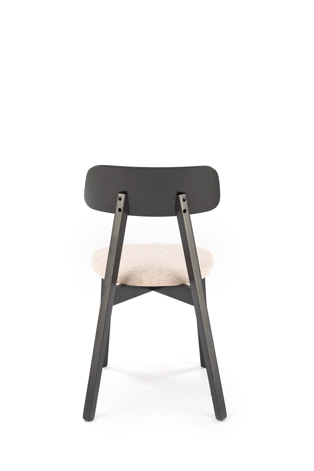 Krēsls HUGO 48/55/82/47 cm melns/bēšs - N1 Home