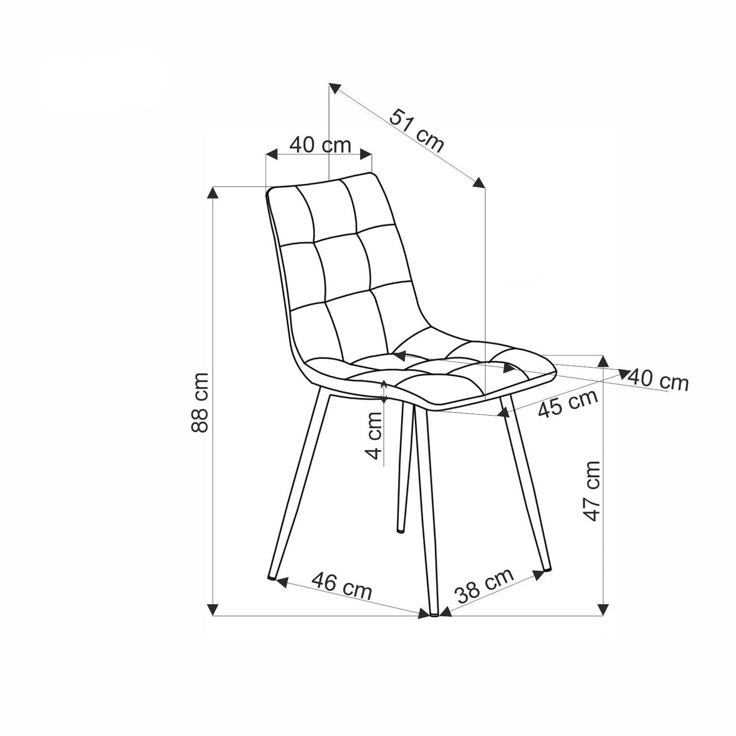 Krēsls Krust 45/53/88/47 cm olīves - N1 Home