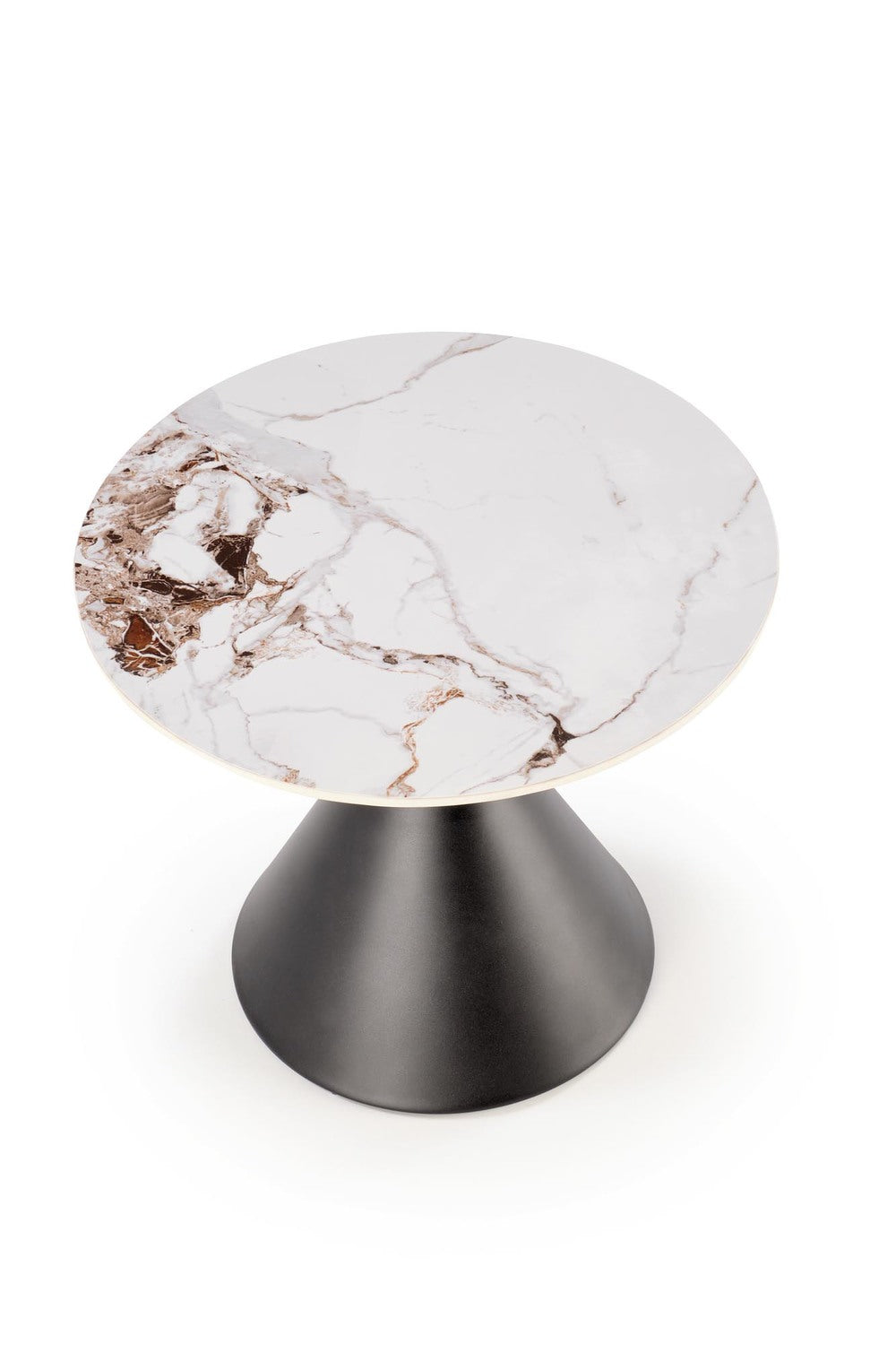 Kafijas galdiņš Gora S 60/51 cm balts marmors/melns - N1 Home