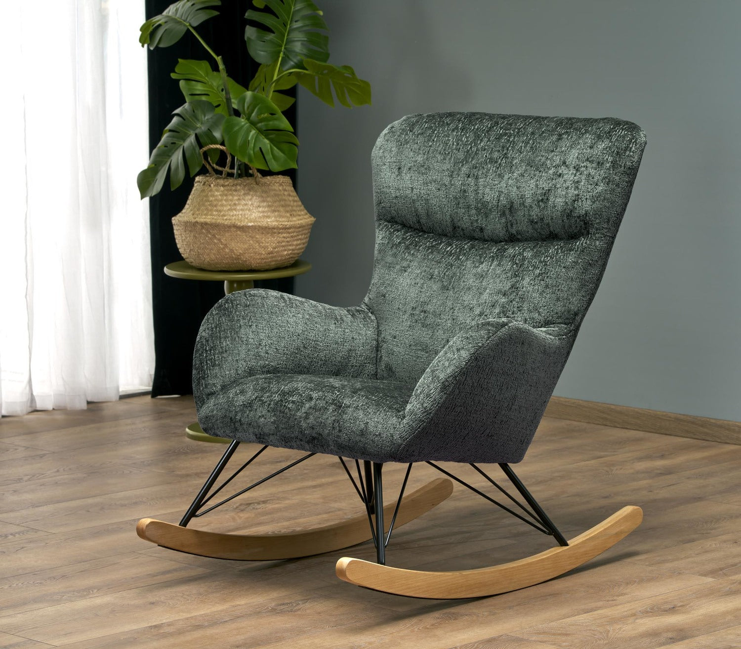 Krēsls BONO 77/106/92/44 cm zaļš - N1 Home