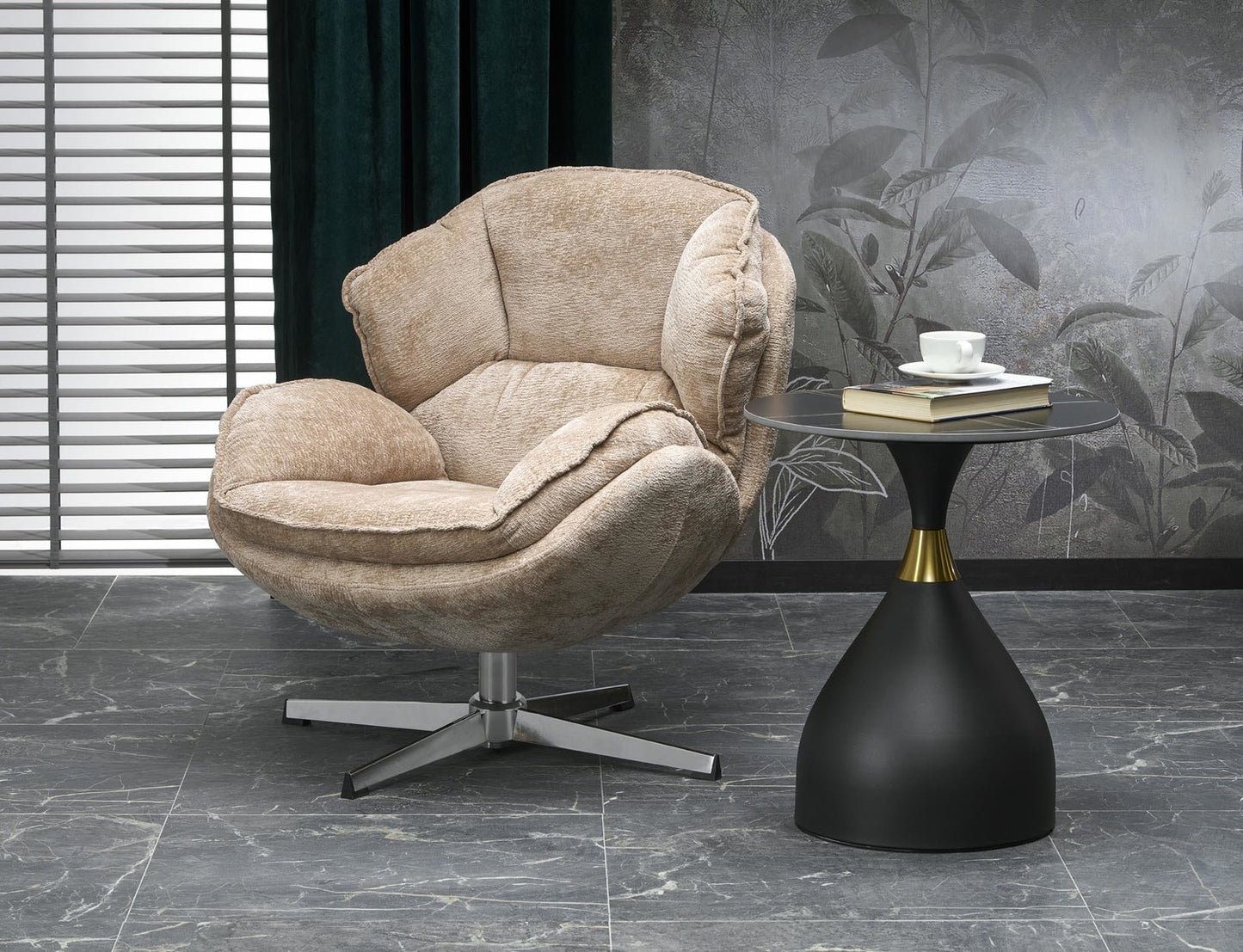 Krēsls Gius 80/84/81 cm bēšs - N1 Home