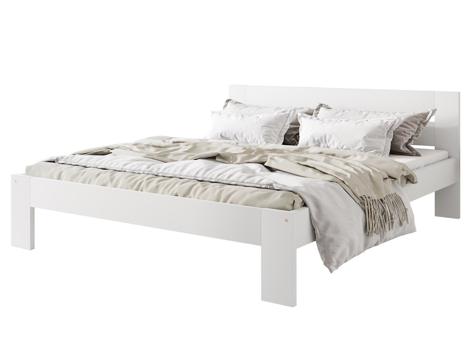 Gulta Mati 98/205/87 cm; 168/205/87 cm balts - N1 Home