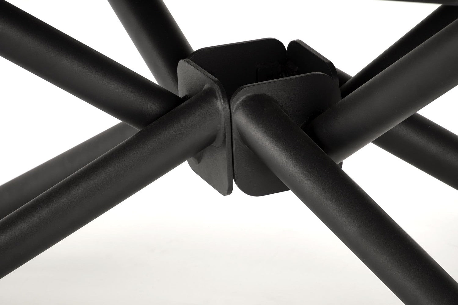 Galds Vitora 160/90/75 cm melns marmors/melns - N1 Home